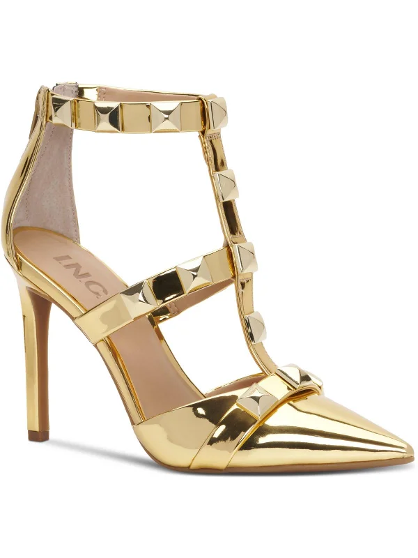 Women's adjustable - strap stiletto heel pumps for a customizable fitSyndia Womens Studded Ankle Strap Pumps Women's adjustable - strap stiletto heel pumps for a customizable fitSyndia Womens Studded Ankle Strap Pumps