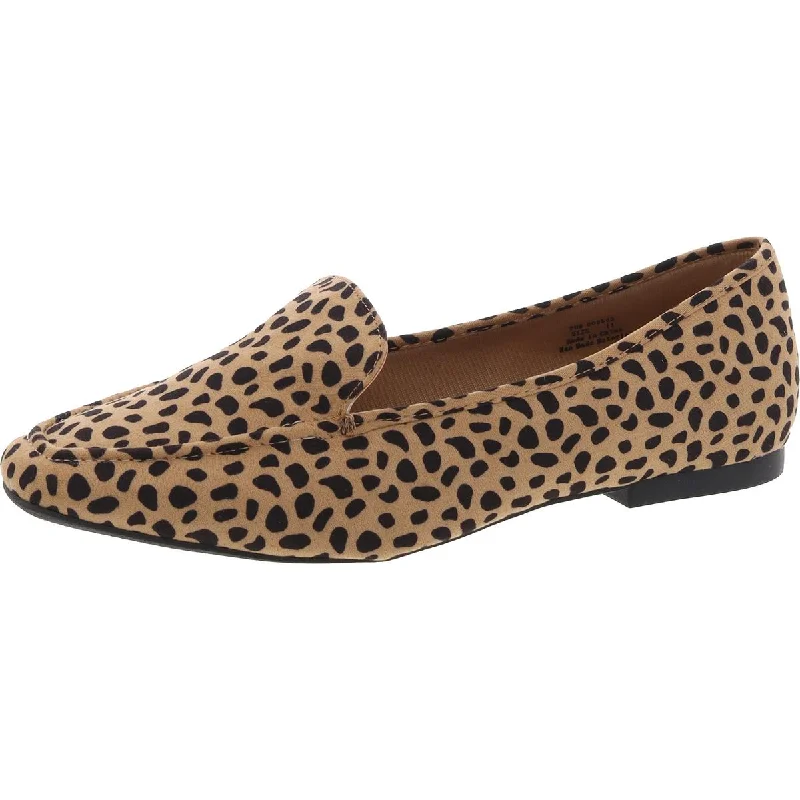 Women's Memory Foam Insole Ballet Flats in Pink for Extra Comfort Journee Collection Womens Animal Print Faux Leather Loafers