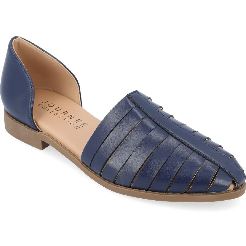 Women's Geometric - Patterned Ballet Flats in Multicolor for a Fashion - Forward Look Journee Collection Womens ANYAH Faux Leather Almond toe Flat Shoes
