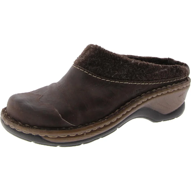 Women's Cashmere - Lined Ballet Flats in Burgundy for Warmth in Cold Weather Josef Seibel Womens Leather Block Heel Mules