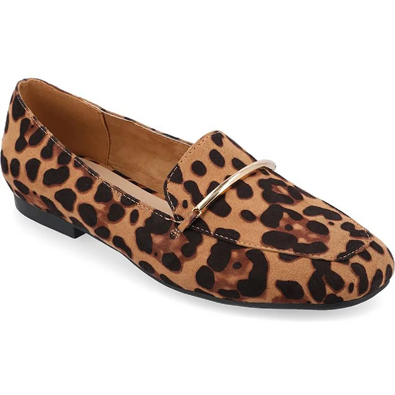 Women's Cashmere - Lined Ballet Flats in Burgundy for Warmth in Cold Weather Journee Collection Womens Animal Print Canvas Loafers