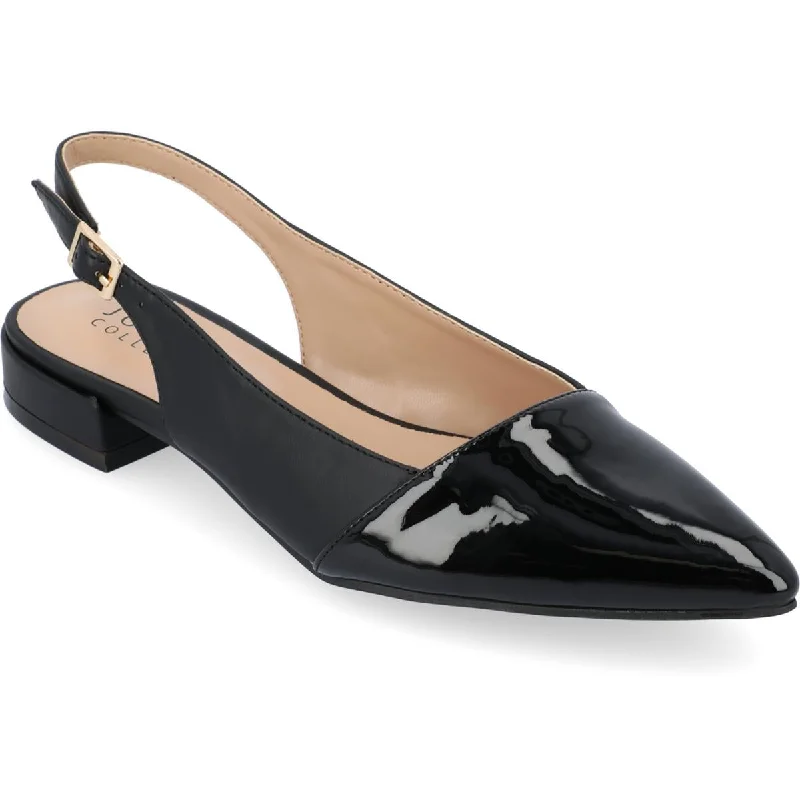 Women's Geometric - Patterned Ballet Flats in Multicolor for a Fashion - Forward Look Journee Collection Womens Bertie Patent Slip On Slingbacks