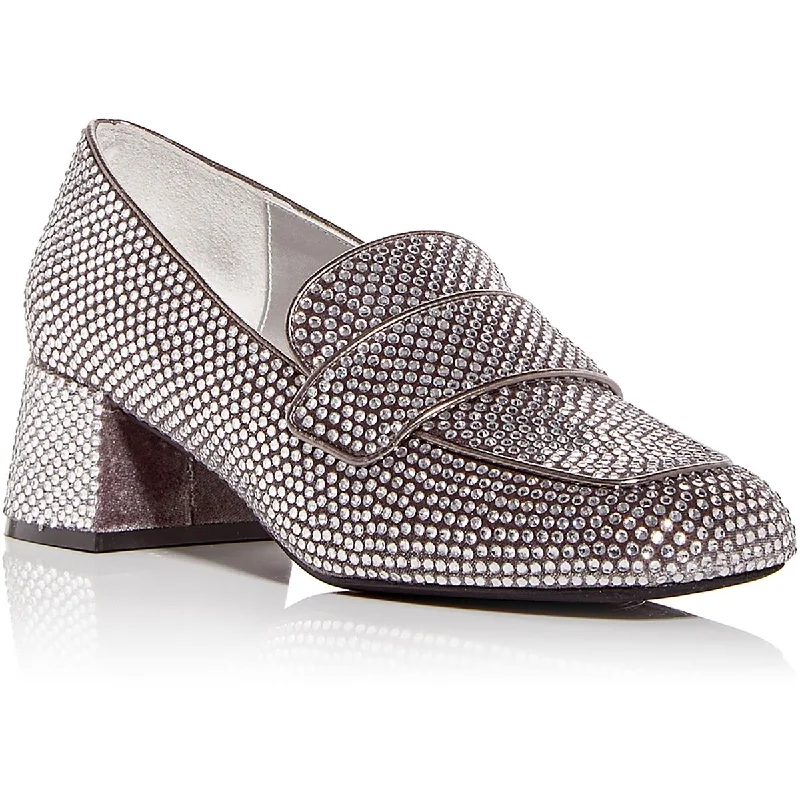 Women's Geometric - Patterned Ballet Flats in Multicolor for a Fashion - Forward Look Jeffrey Campbell Womens RITZY Comfort Insole Shimmer Loafers