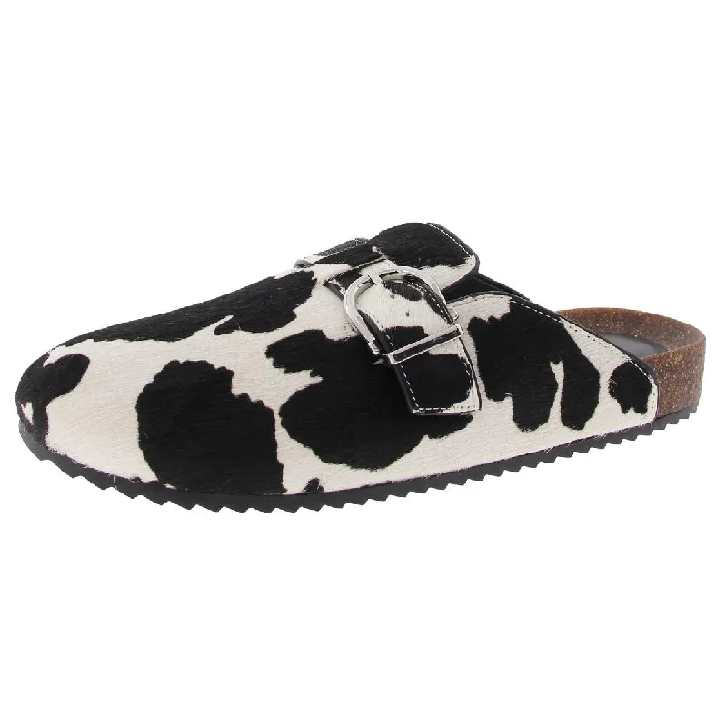 Women's Patent Leather Ballet Flats with Bow Detail in Black for a Classic Look INC Womens WENNAHCCH Animal Print Calf Hair Clogs