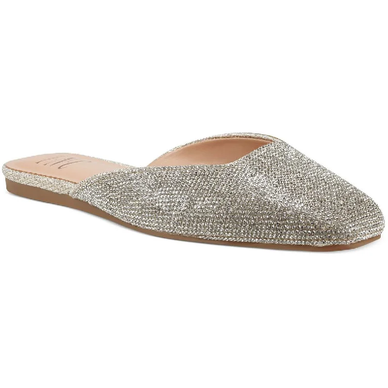 Women's Glitter - Embellished Ballet Flats in Silver for a Sparkly Party Look INC Womens Joslyn Crystal Backless Mules Women's Glitter - Embellished Ballet Flats in Silver for a Sparkly Party Look INC Womens Joslyn Crystal Backless Mules