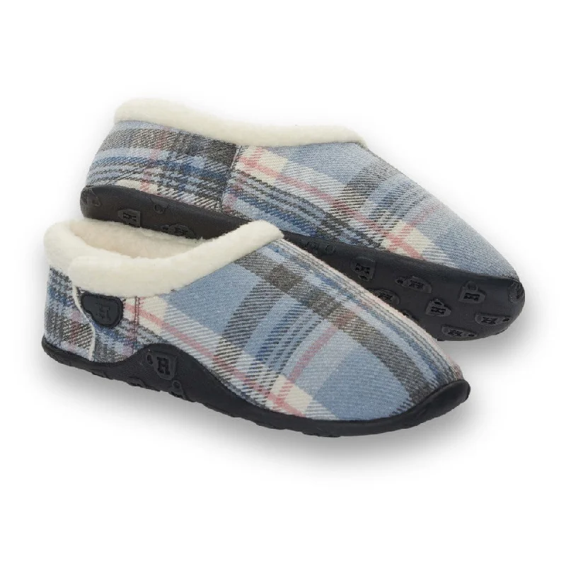 Women's Faux Fur Lined Slippers with Memory Foam Insoles in Pink for Cozy Nights Maddie - Lavender Grey Check Women's Slippers Women's Faux Fur Lined Slippers with Memory Foam Insoles in Pink for Cozy Nights Maddie - Lavender Grey Check Women's Slippers