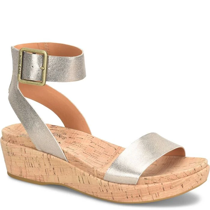 Women's casual shoes for walking long distances KORK EASE MULLICA - GOLD