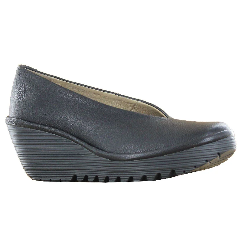 Women's casual shoes for walking long distances Fly London Yaz Leather Women's Wedge Heel Shoes Women's casual shoes for walking long distances Fly London Yaz Leather Women's Wedge Heel Shoes