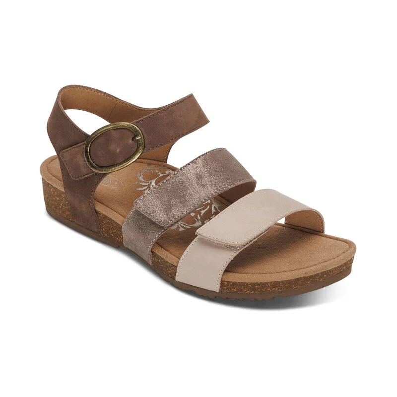Women's casual loafers for a sophisticated appearance AETREX LILLY - TAUPE MULTI