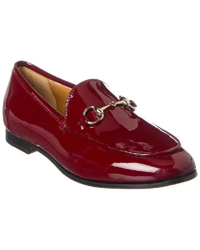 Women's Bow - Embellished Loafers in Red for a Feminine Touch Gucci Horsebit Patent Loafer Women's Bow - Embellished Loafers in Red for a Feminine Touch Gucci Horsebit Patent Loafer
