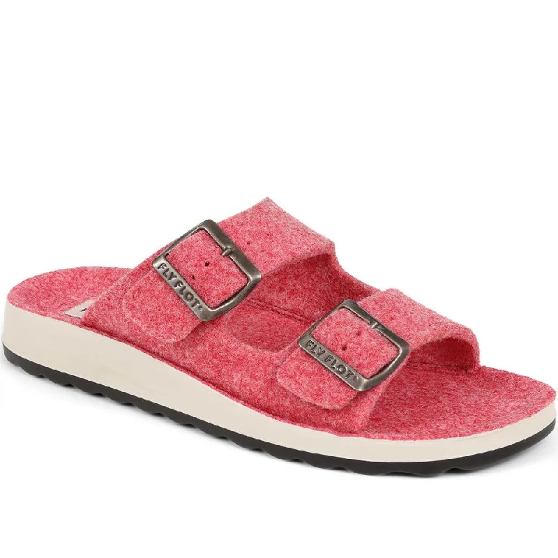 Women's Shearling Lined Slippers with a Fleece Upper in Tan for Ultimate Warmth FlyFlot Dual Strap Slippers - FLY38023 / 324 108 Women's Shearling Lined Slippers with a Fleece Upper in Tan for Ultimate Warmth FlyFlot Dual Strap Slippers - FLY38023 / 324 108