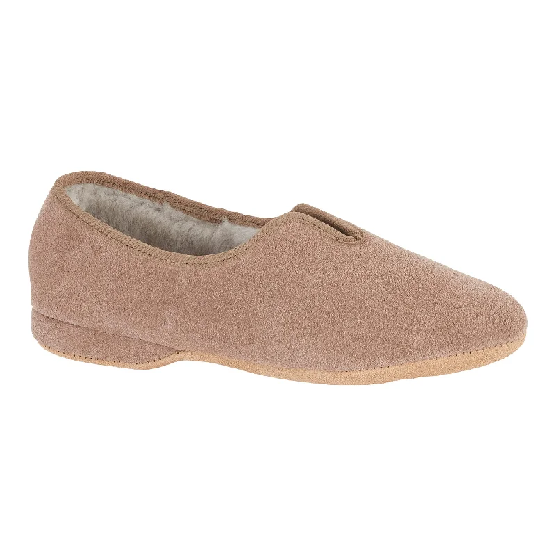 Women's Backless Slippers with a Furry Trim in Light Pink for a Cute and Casual Look BELINDA Womens Shearling Slippers Women's Backless Slippers with a Furry Trim in Light Pink for a Cute and Casual Look BELINDA Womens Shearling Slippers