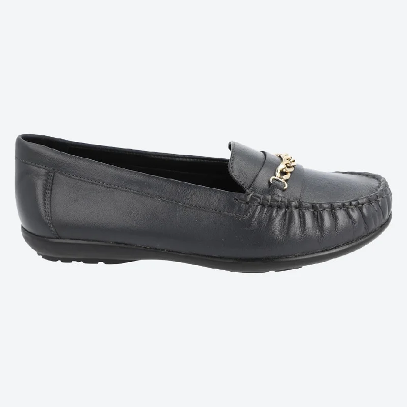 Navy Leather