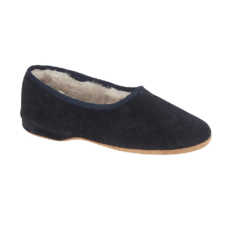 Women's Slippers with a Built - in Heel in Black for a Slightly Elevated Look ELLEN Womens Sheepskin Slippers Women's Slippers with a Built - in Heel in Black for a Slightly Elevated Look ELLEN Womens Sheepskin Slippers