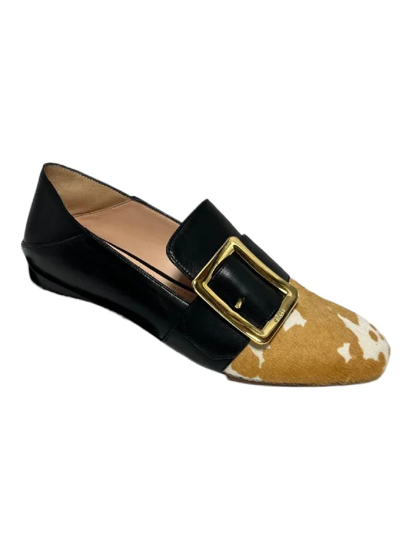 Women's Premium Leather Tassel Loafers in Dark Brown for a Classic Office Look Bally Janelle 6225887 Ladies White/Black Pony Loafers Leather Women's Premium Leather Tassel Loafers in Dark Brown for a Classic Office Look Bally Janelle 6225887 Ladies White/Black Pony Loafers Leather