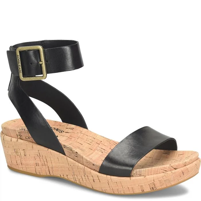 Women's casual shoes for picnics in the park KORK EASE MULLICA - BLACK