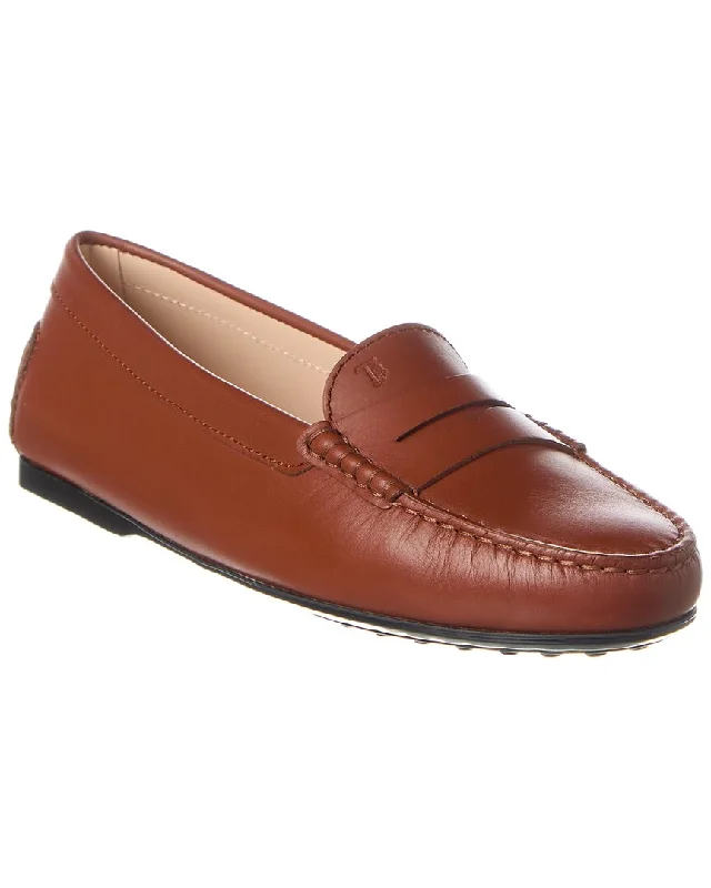 Women's Premium Leather Tassel Loafers in Dark Brown for a Classic Office Look TOD’s Logo Leather Loafer Women's Premium Leather Tassel Loafers in Dark Brown for a Classic Office Look TOD’s Logo Leather Loafer
