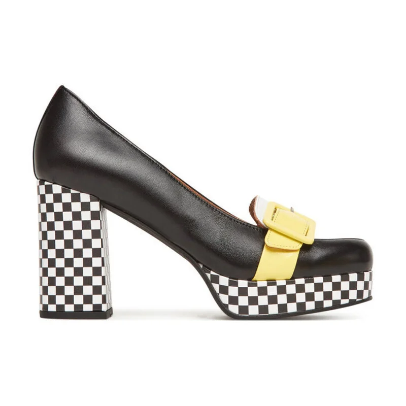 Women's casual shoes in black for a timeless color Fly London ELLO242FLY Nappalak Leather Women's Heels Shoes Women's casual shoes in black for a timeless color Fly London ELLO242FLY Nappalak Leather Women's Heels Shoes