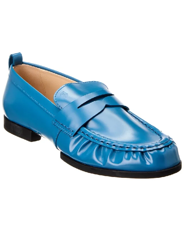 Women's Glitter - Embellished Loafers in Silver for a Sparkly Party Look TOD’s Gomma Leather Loafer Women's Glitter - Embellished Loafers in Silver for a Sparkly Party Look TOD’s Gomma Leather Loafer