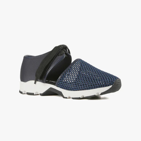 Women's casual shoes for a coffee date ALL BLACK AMAZING MESH SNEAKER - NAVY