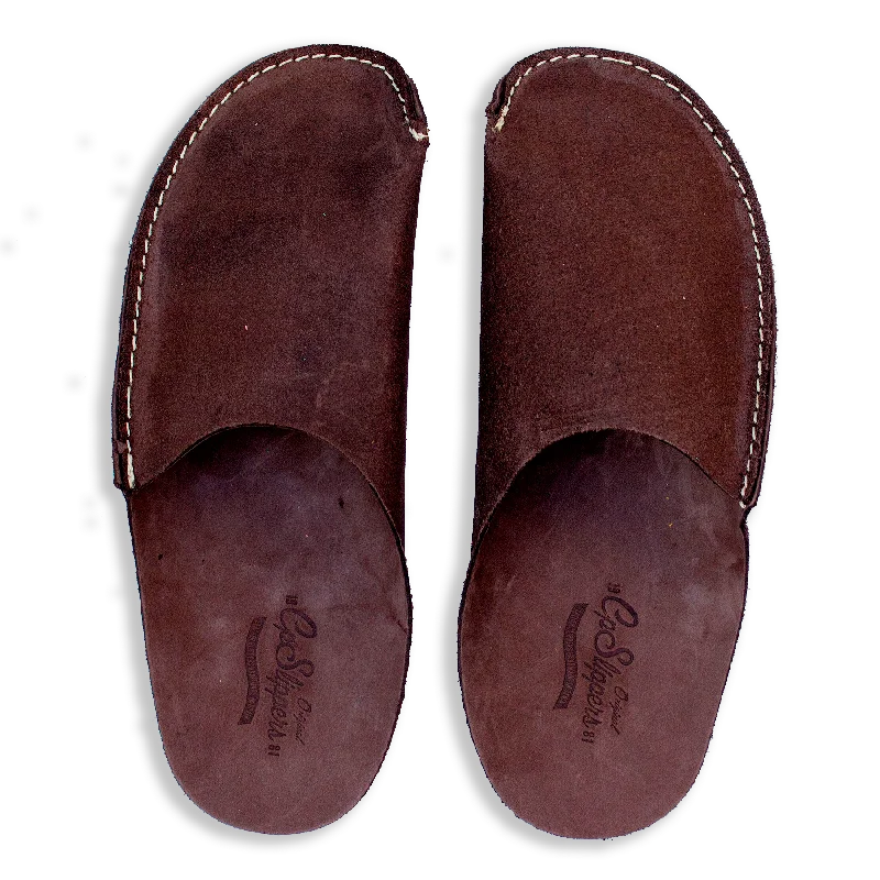 Women's Moccasin - Style Slippers with Fringe Detail in Brown for a Rustic Look Brown CP Slippers Minimalist Women's Moccasin - Style Slippers with Fringe Detail in Brown for a Rustic Look Brown CP Slippers Minimalist