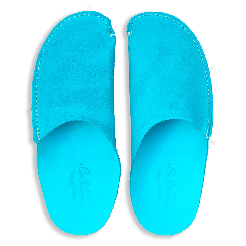 Women's Gel - Cushioned Slippers with a Soft Sole in Blue for All - Day Comfort Turquoise CP Slippers Minimalist Women's Gel - Cushioned Slippers with a Soft Sole in Blue for All - Day Comfort Turquoise CP Slippers Minimalist