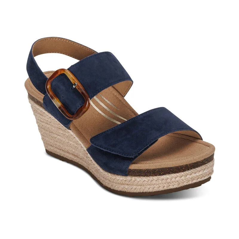 Women's casual shoes with polka - dot patterns for a fun look AETREX ASHLEY - NAVY