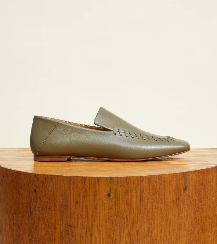 Women's Glitter - Embellished Loafers in Silver for a Sparkly Party Look Ruby