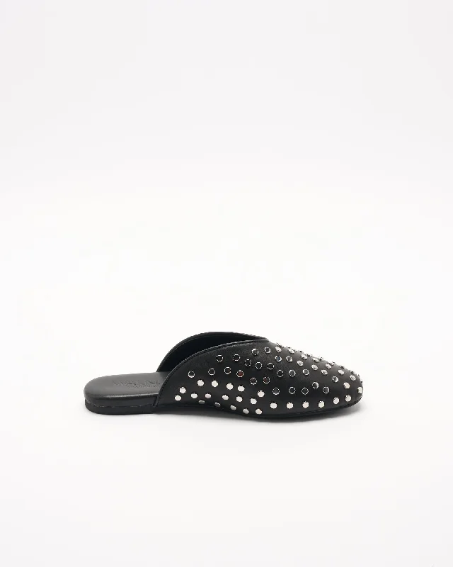 Women's Glitter - Embellished Loafers in Silver for a Sparkly Party Look Soho Mule - Black Women's Glitter - Embellished Loafers in Silver for a Sparkly Party Look Soho Mule - Black