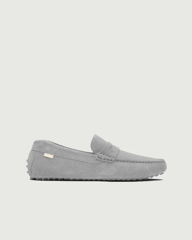 Women's Glitter - Embellished Loafers in Silver for a Sparkly Party Look Driver | Cement Women's Glitter - Embellished Loafers in Silver for a Sparkly Party Look Driver | Cement