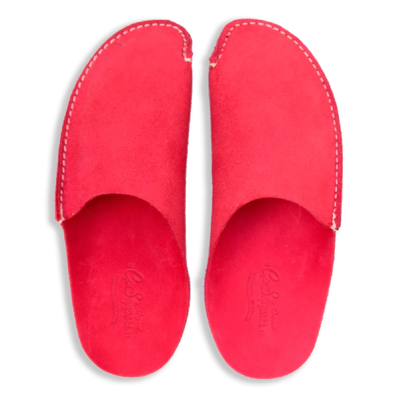 Women's Ballet Flat - Style Slippers with a Rhinestone Embellishment in Silver for a Glamorous Touch Red CP Slippers Minimalist Women's Ballet Flat - Style Slippers with a Rhinestone Embellishment in Silver for a Glamorous Touch Red CP Slippers Minimalist