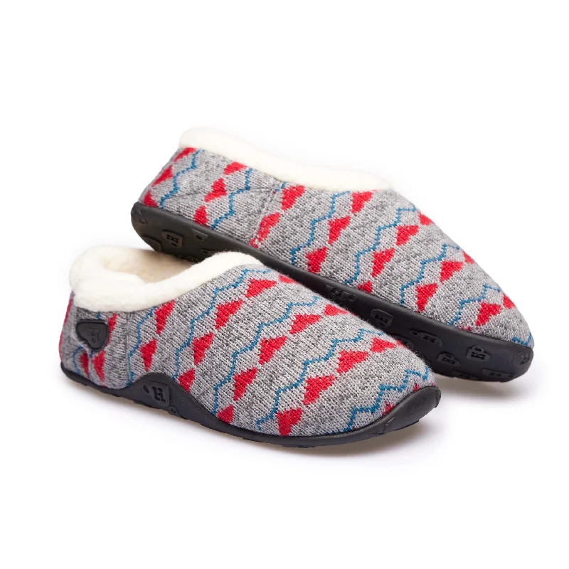 Women's Faux Fur Lined Slippers with Memory Foam Insoles in Pink for Cozy Nights Sadie - Grey Knit Red Heart Women's Slippers Women's Faux Fur Lined Slippers with Memory Foam Insoles in Pink for Cozy Nights Sadie - Grey Knit Red Heart Women's Slippers