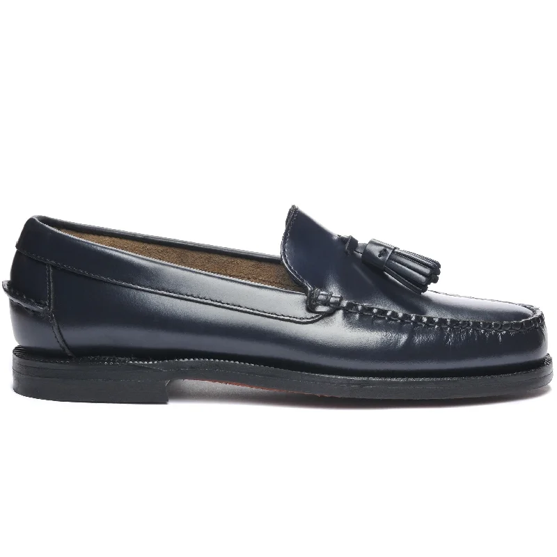 Women's Cashmere - Lined Loafers in Burgundy for Warmth in Winter Classic Will Woman - Navy Blue