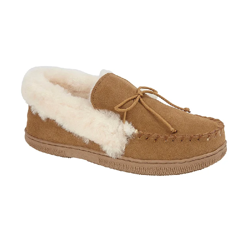 Women's Leather Slippers with a Hand - Stitched Design in Burgundy for Durability KELLY Womens Sheepskin Moccasin Slippers Women's Leather Slippers with a Hand - Stitched Design in Burgundy for Durability KELLY Womens Sheepskin Moccasin Slippers