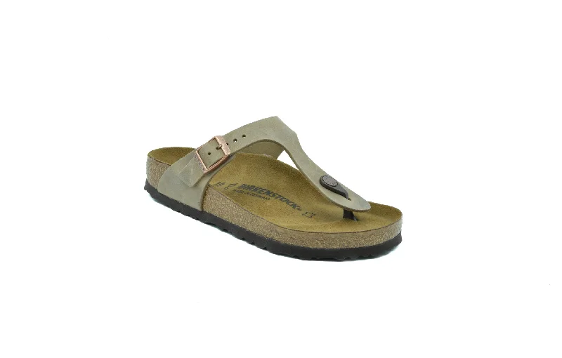 Adjustable Strap Women's Sandals with a Padded Heel in Pink for a Custom FitBIRKENSTOCK Gizeh Oiled Leather Adjustable Strap Women's Sandals with a Padded Heel in Pink for a Custom FitBIRKENSTOCK Gizeh Oiled Leather
