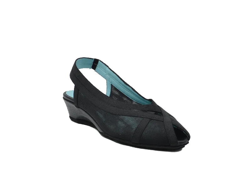Women's Cork - Soled Espadrille Sandals with a Rope - Trimmed Upper in Navy for a Summer VibeTHIERRY RABOTIN 9669 Women's Cork - Soled Espadrille Sandals with a Rope - Trimmed Upper in Navy for a Summer VibeTHIERRY RABOTIN 9669