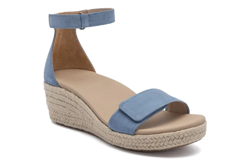 Elastic - Strap Women's Sandals with a Padded Toe in Teal for Easy On - and - OffRiviera Ankle Sandal Elastic - Strap Women's Sandals with a Padded Toe in Teal for Easy On - and - OffRiviera Ankle Sandal