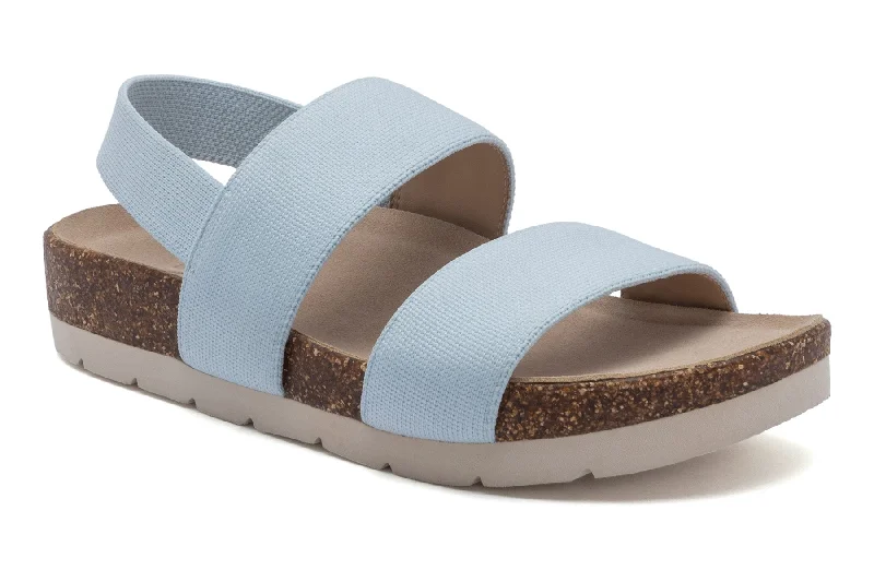 Elastic - Strap Women's Sandals with a Padded Toe in Teal for Easy On - and - OffLanai Triple Metatarsal Elastic - Strap Women's Sandals with a Padded Toe in Teal for Easy On - and - OffLanai Triple Metatarsal
