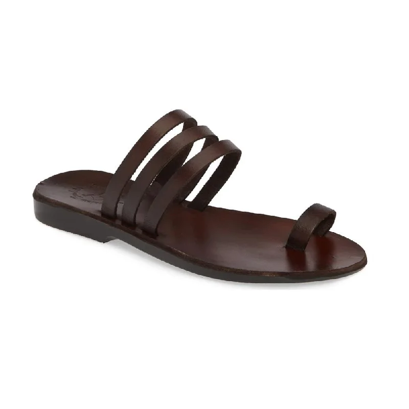 Orthopedic Women's Sandals with Arch Support in Gray for Foot HealthAngela - Leather Slip On Sandal | Brown Orthopedic Women's Sandals with Arch Support in Gray for Foot HealthAngela - Leather Slip On Sandal | Brown