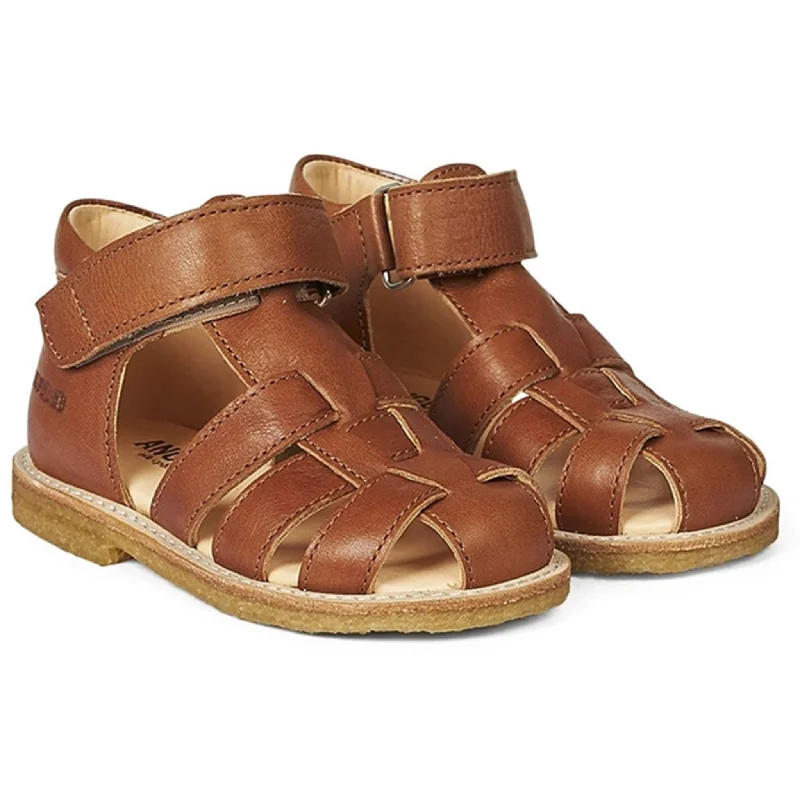 Elastic - Strap Women's Sandals with a Padded Toe in Teal for Easy On - and - OffAngulus Starter Sandal W. Velcro Cognac Elastic - Strap Women's Sandals with a Padded Toe in Teal for Easy On - and - OffAngulus Starter Sandal W. Velcro Cognac