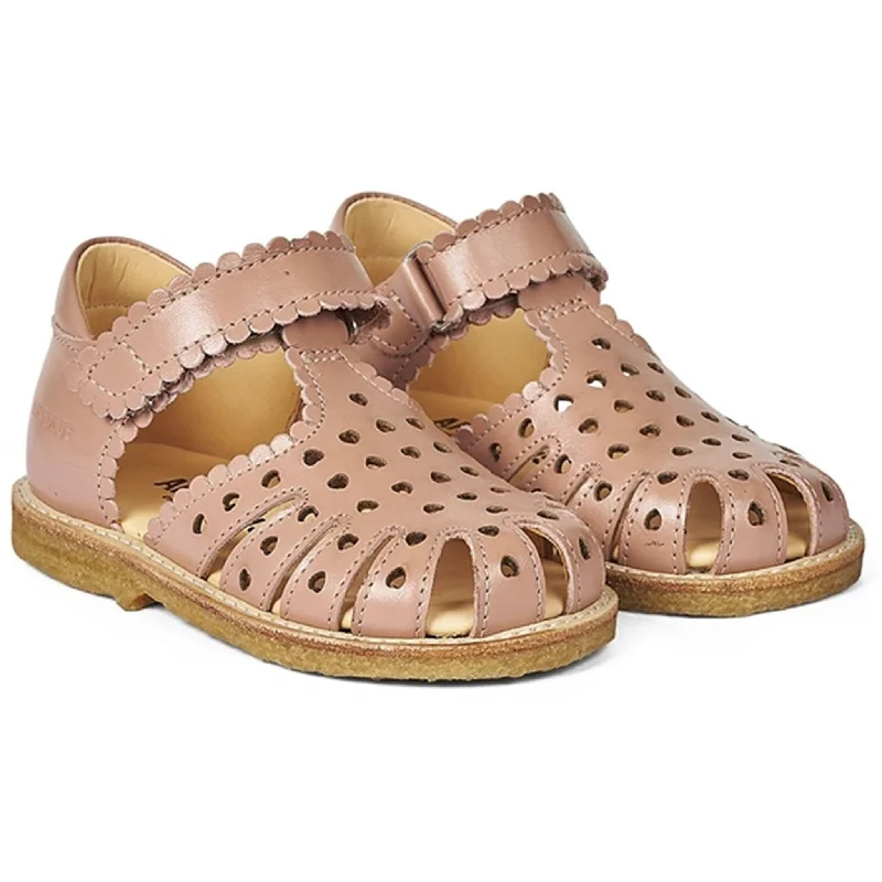 Women's Sandals with a Floral - Printed Upper in Pink for a Feminine Spring LookAngulus Starter Sandal W. Velcro Dark Peach Women's Sandals with a Floral - Printed Upper in Pink for a Feminine Spring LookAngulus Starter Sandal W. Velcro Dark Peach