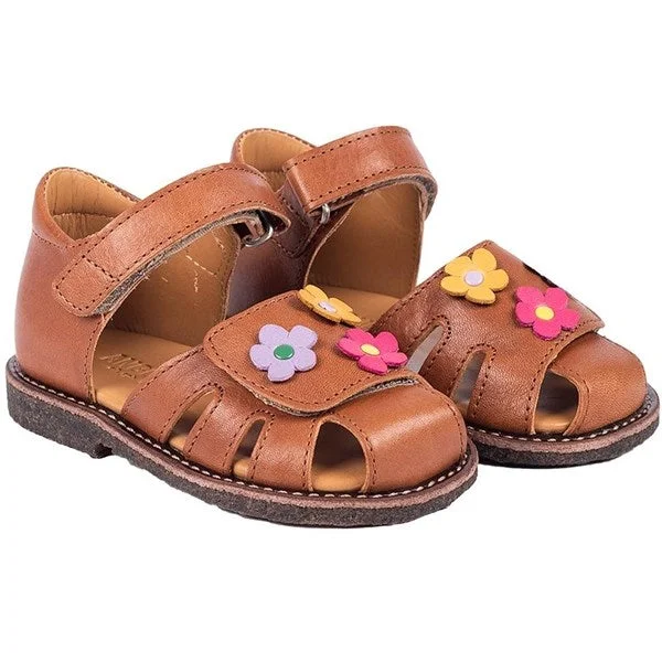 Women's Flat Slide Sandals with a Memory Foam Insole in White for All - Day ComfortAngulus Starter Sandals Cognac Women's Flat Slide Sandals with a Memory Foam Insole in White for All - Day ComfortAngulus Starter Sandals Cognac
