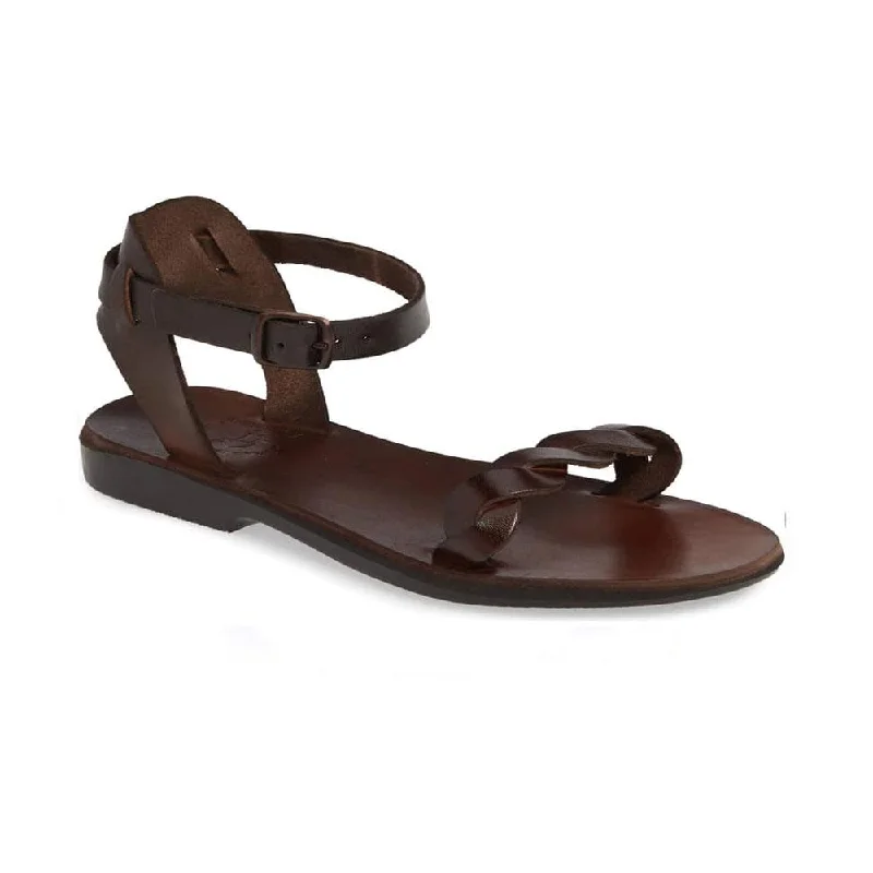 Women's Ankle - Strap Sandals with a Block Heel in Red for a Sophisticated StyleArden - Leather Ankle Strap Sandal | Brown Women's Ankle - Strap Sandals with a Block Heel in Red for a Sophisticated StyleArden - Leather Ankle Strap Sandal | Brown
