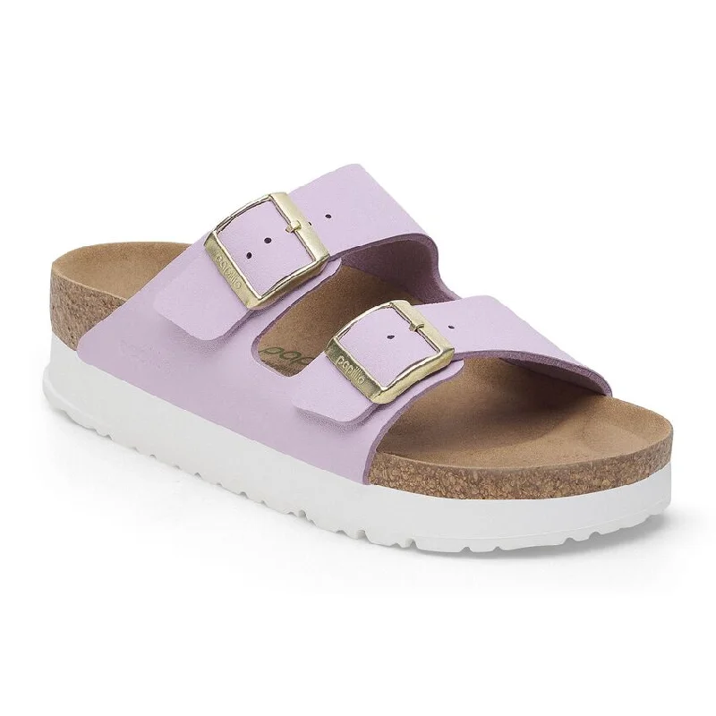 Plus Size Women's Wide - Width Platform Sandals in Black for Added Comfort and HeightArizona Platform Vegan in Crocus from Birkenstock Plus Size Women's Wide - Width Platform Sandals in Black for Added Comfort and HeightArizona Platform Vegan in Crocus from Birkenstock