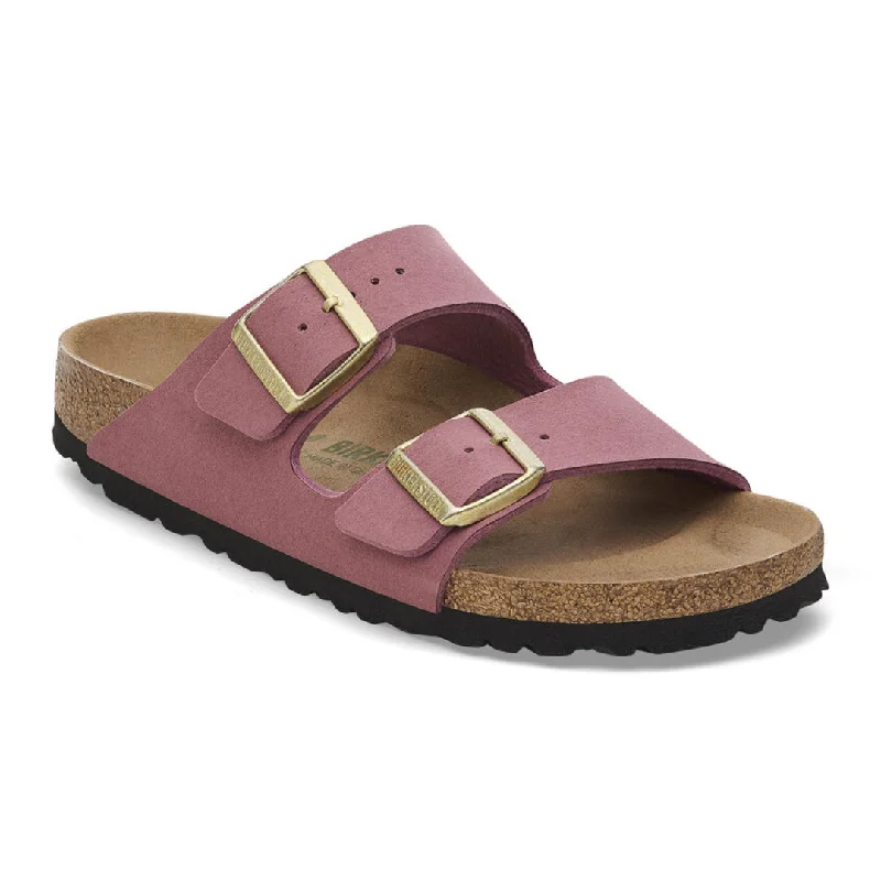 Sustainable Women's Recycled Material Sandals in Beige for Eco - Conscious ShoppersArizona Vegan in Berry from Birkenstock Sustainable Women's Recycled Material Sandals in Beige for Eco - Conscious ShoppersArizona Vegan in Berry from Birkenstock