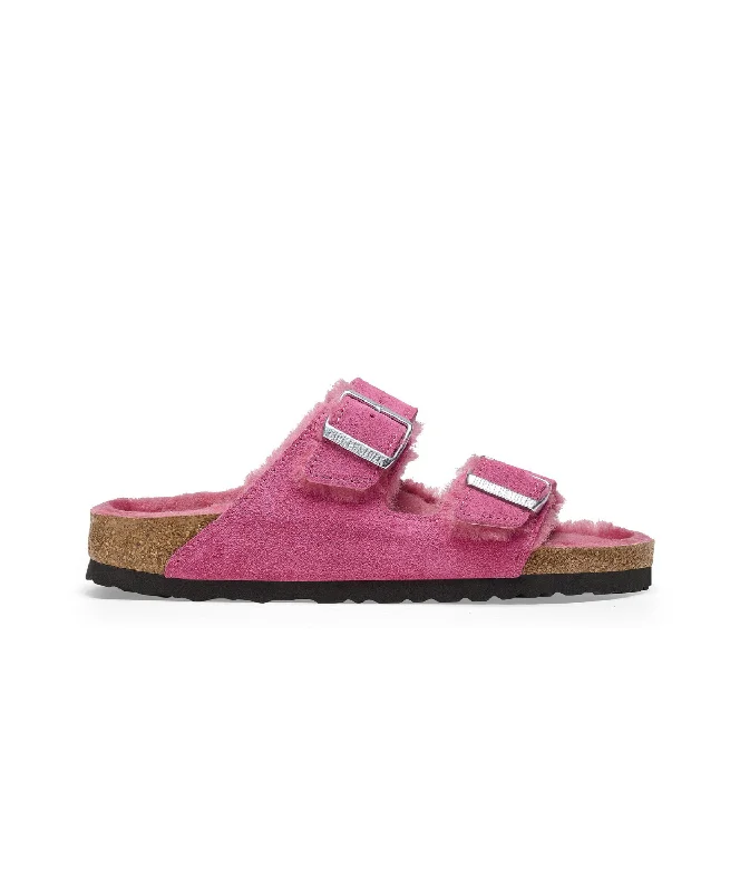 Plus Size Women's Wide - Width Platform Sandals in Black for Added Comfort and HeightBirkenstock Arizona Suede Leather Shearling Fuchsia Tulip Sandals Plus Size Women's Wide - Width Platform Sandals in Black for Added Comfort and HeightBirkenstock Arizona Suede Leather Shearling Fuchsia Tulip Sandals