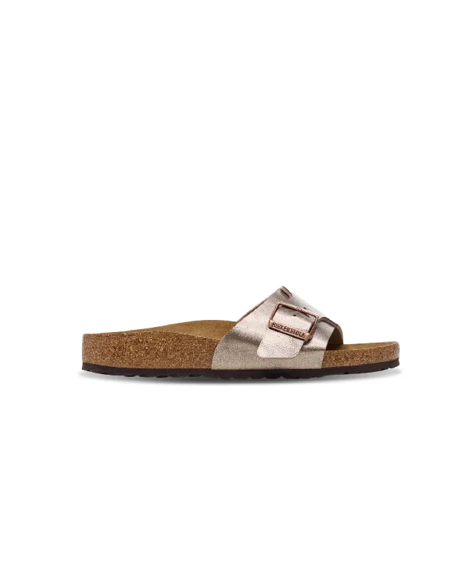 Women's Flat Slide Sandals with a Memory Foam Insole in White for All - Day ComfortBirkenstock Catalina Birko-Flor Graceful Taupe Sandals Women's Flat Slide Sandals with a Memory Foam Insole in White for All - Day ComfortBirkenstock Catalina Birko-Flor Graceful Taupe Sandals