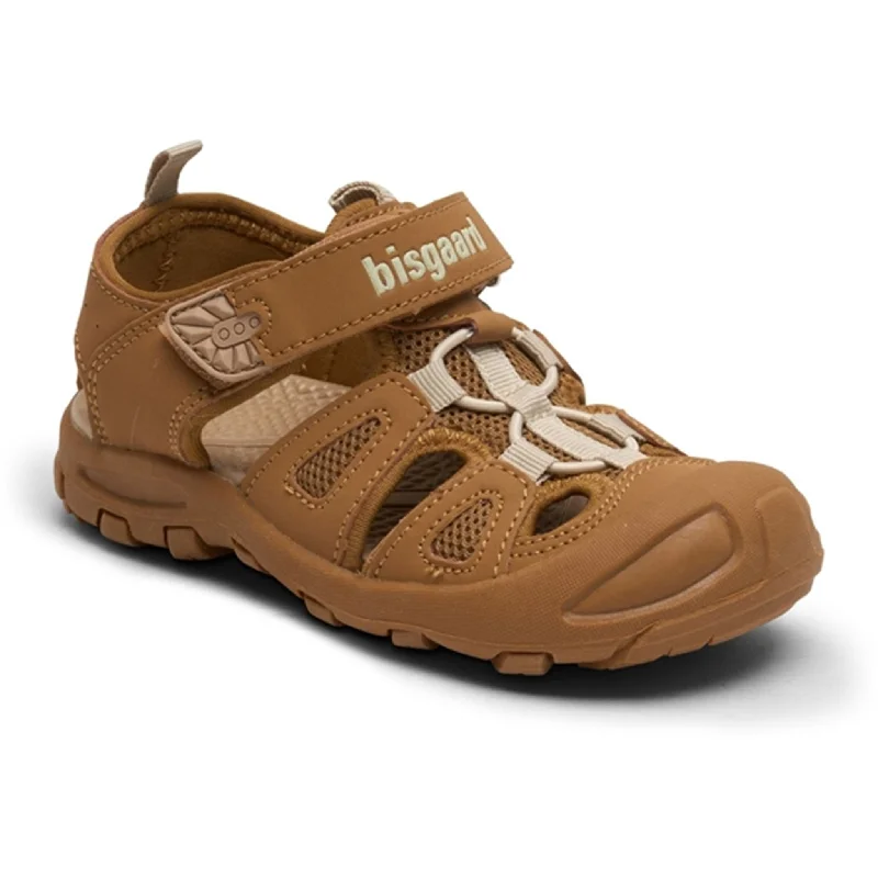 Women's Sandals with a Glitter - Coated Strap in Gold for a Sparkly Summer OutfitBisgaard Parker Velcro Sandal Brown Women's Sandals with a Glitter - Coated Strap in Gold for a Sparkly Summer OutfitBisgaard Parker Velcro Sandal Brown