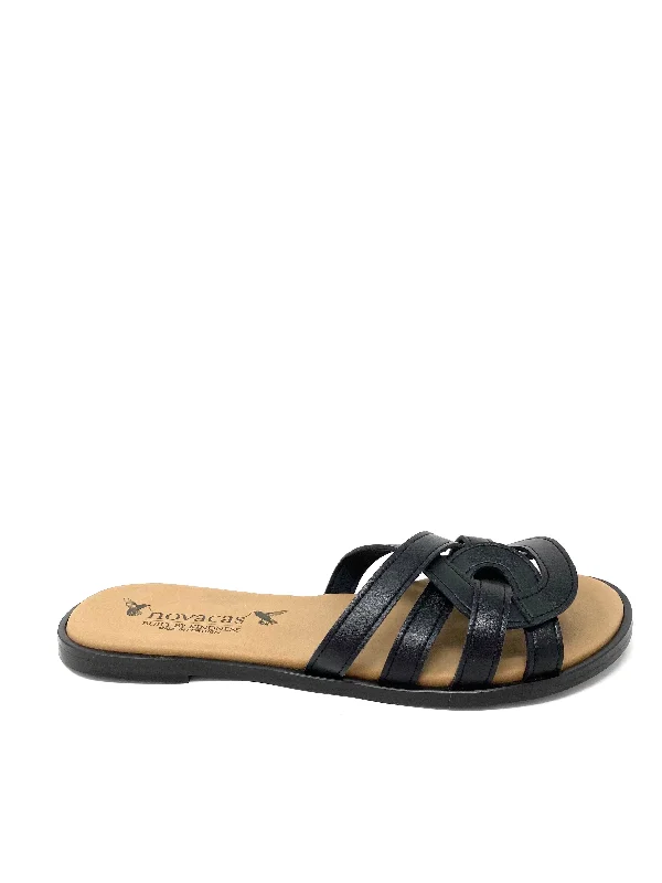 Lightweight Women's Mesh - Paneled Sandals in Yellow for BreathabilityClarissa Slide in Black from Novacas Lightweight Women's Mesh - Paneled Sandals in Yellow for BreathabilityClarissa Slide in Black from Novacas