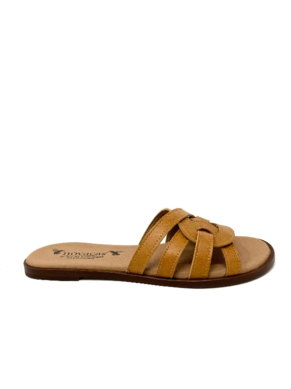 Elastic - Strap Women's Sandals with a Padded Toe in Teal for Easy On - and - OffClarissa Slide in Camel from Novacas Elastic - Strap Women's Sandals with a Padded Toe in Teal for Easy On - and - OffClarissa Slide in Camel from Novacas